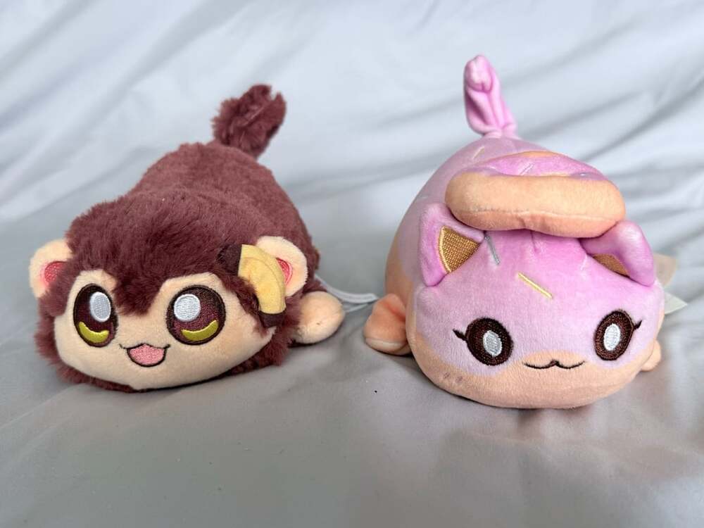 Aphmau MeeMeows Donut Cat And Monkey Plush Set
